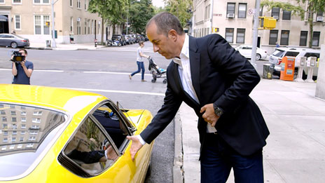 Jerry Seinfeld, Jerry Seinfeld, Jim Carrey, Julia Louis-Dreyfus, Bob Einstein, Patton Oswald, Michael Richards, Amy Schumer, Michael Richards, Sarah Jessica Parker, Alec Baldwin, Robert Klein, David Letterman, Miranda Sings, Jon Stewart, Steve Harvey, Jay Leno, Gad Elmaleh, Tina Fey  &  Trevor Noah on Comedians in Cars Getting Coffee