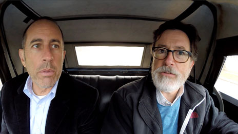 Jerry Seinfeld, Jerry Seinfeld, Amy Schumer, Tina Fey, Miranda Sings, Stephen Colbert, Jimmy Fallon, Steve Martin, David Letterman  &  Todd Barry on Comedians in Cars Getting Coffee