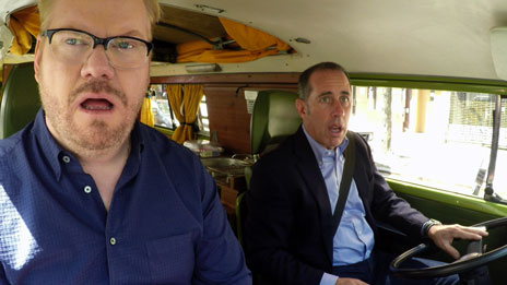Jerry Seinfeld, Jerry Seinfeld, Jim Gaffigan, Ricky Gervais, Barry Marder, Sarah Jessica Parker  &  Miranda Sings on Comedians in Cars Getting Coffee