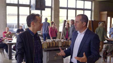 Jerry Seinfeld, Jerry Seinfeld, Miranda Sings, Larry David, Fred Armisen, Sarah Jessica Parker, Bill Burr, Howard Stern, Jay Leno, Steve Martin, Kevin Hart  &  Will Ferrell on Comedians in Cars Getting Coffee